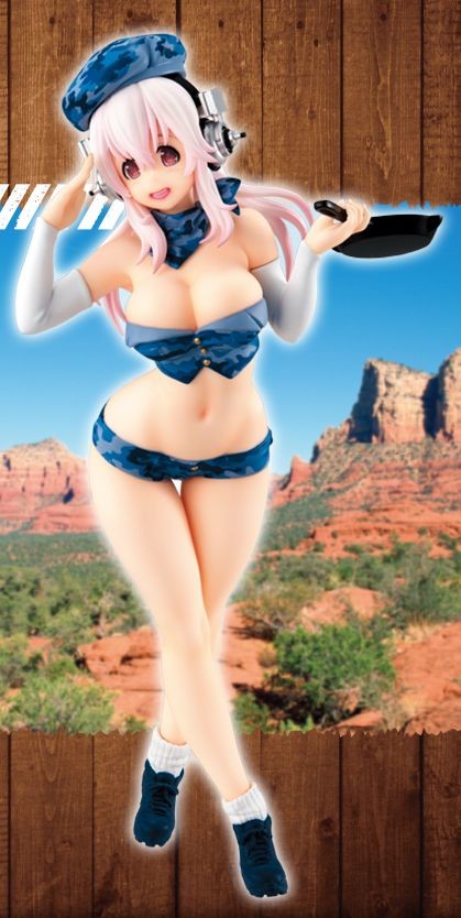 Super Sonico Concept Figure Military B