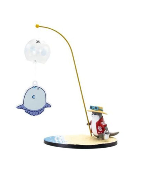 Aloha Abroader Otter Desktop Fishing Wind Chime Figure