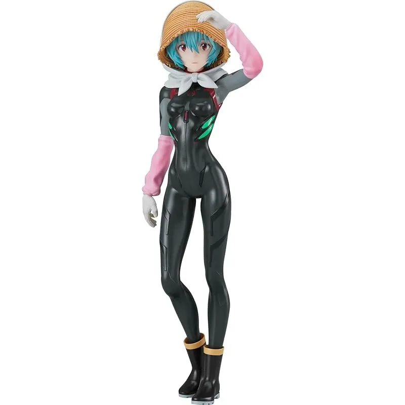 Anime Import Rei Ayanami Tentative Name Farming Ver Pop Up Parade-1