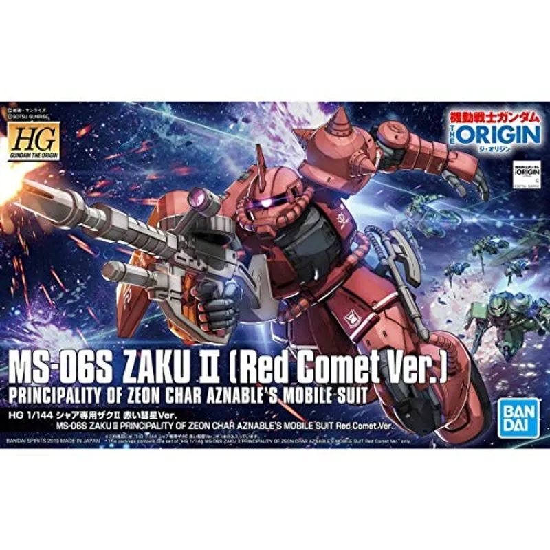Anime Import MS-06S Char's Zaku II Red Comet Ver HG 1/144-2
