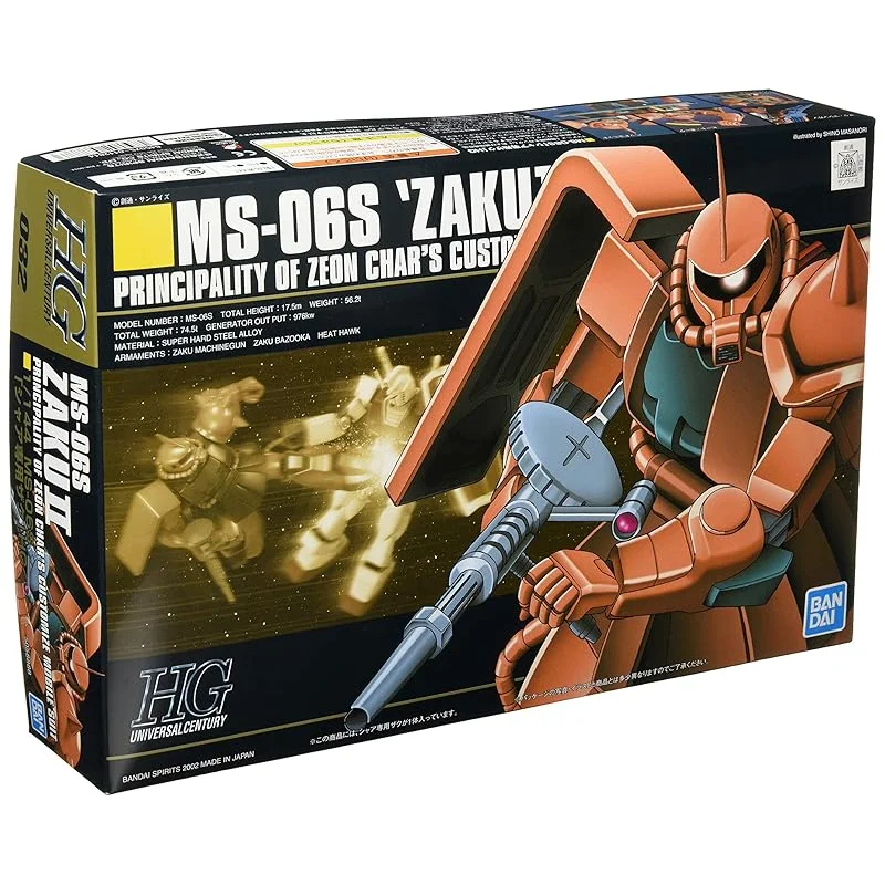 Anime Import MS-06S Zaku II Char Custom HGUC 1/144-1