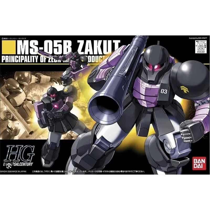 Anime Import Zaku I Black Tri-Stars HG 1/144-1