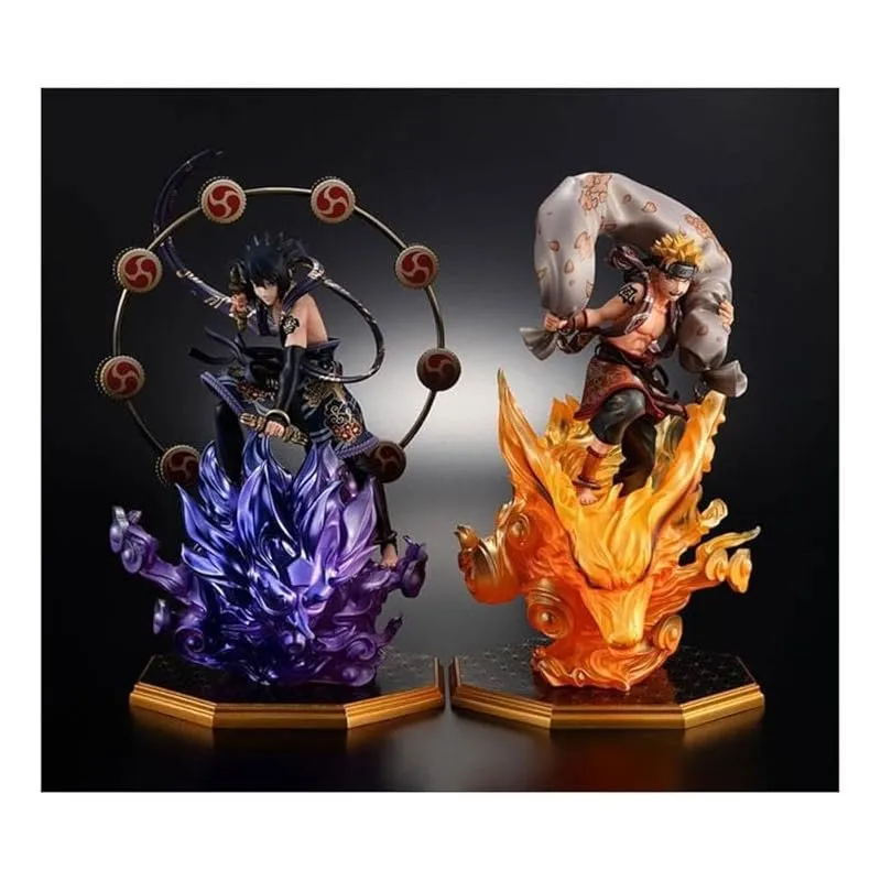 Anime Import Naruto Uzumaki Wind God & Sasuke Uchiha Thunder God Precious G.E.M.-1