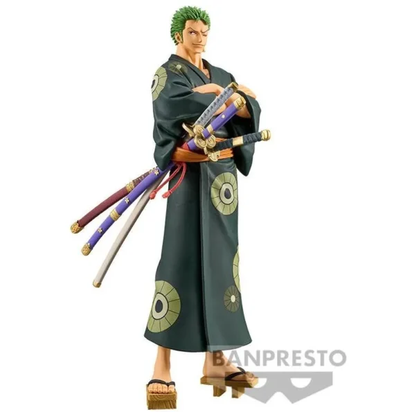 Anime Import Roronoa Zoro Dxf Grandline Series Wanokuni Yukata Version-1